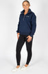 BARE Quarter Zip Teddy Pullover Sweater - Navy